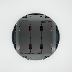 Okrągła puszka podłogowa PPZ1 R30 R5 306 mm na 12 gniazd do podłogi technicznej 15-35 mm pod wykładzinę 5 mm