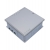 Puszka podłogowa aluminiowa z klapką GIFAS FONTO.8301-1EG w kolorze naturalnego aluminium na 8 gniazd