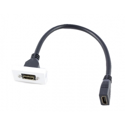 Gniazdo HDMI na kablu 21 cm MOSAIC 22,5x45