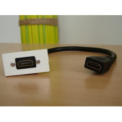Gniazdo HDMI na kablu 21 cm MOSAIC 22,5x45